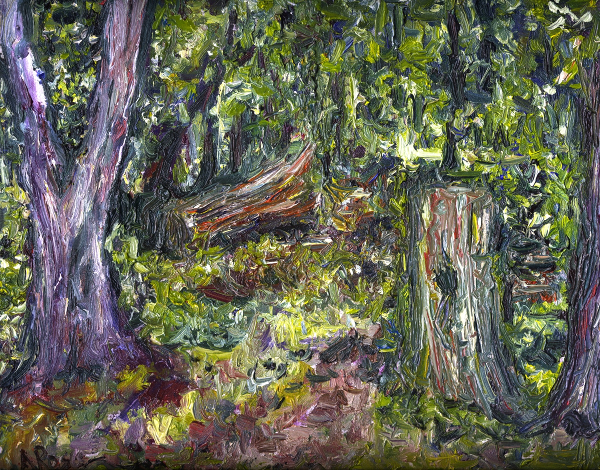 Oil on panel, en plein air