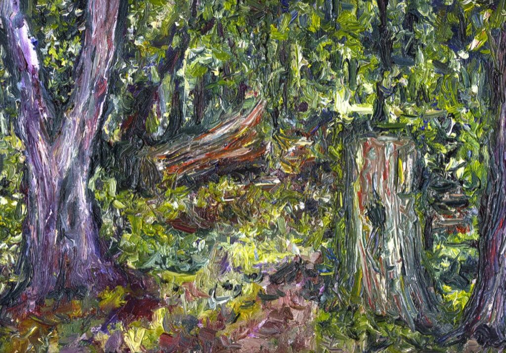 Oil on panel, en plein air